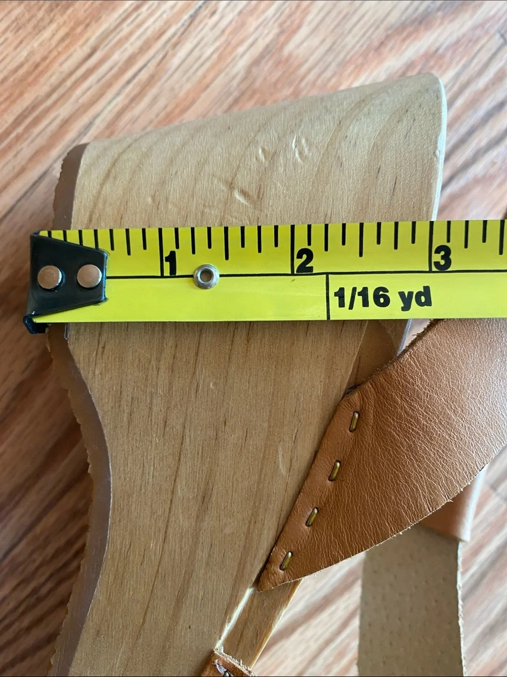 Free People Tan Leather Wedge Sandals 10 Academia Summer Fall